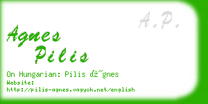 agnes pilis business card